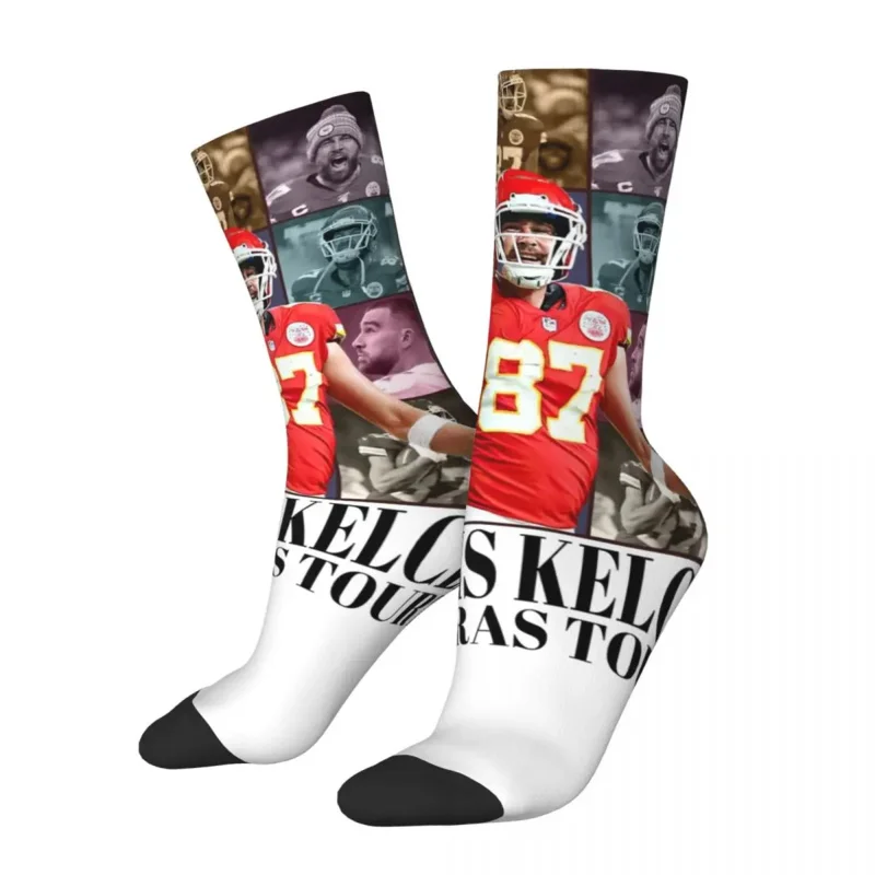 

Men's Socks Harajuku Travis Kelce The Eras Tour Shirt Vintage Travis Kelce Sock Graphic Women's Stockings Spring Autumn Winter