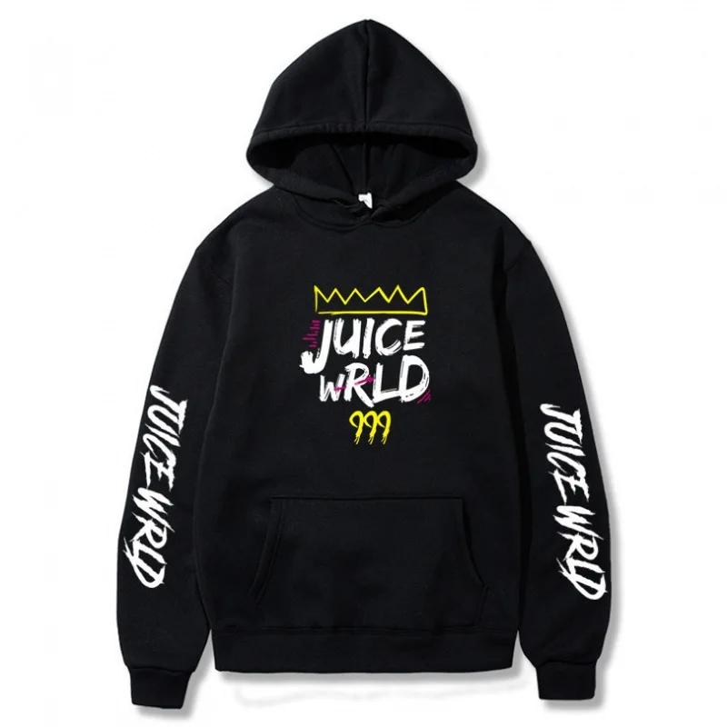 Fashion New Rapper Juice Wrld Same Style Sweatshirt Loose Men's and Women's Hooded Pullover Casual Long-sleeved Top S-3XL