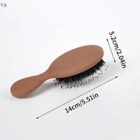[Y]1PC Oval Boar Bristle & Nylon Hair Comb Mini Anti-static Hair Scalp Massage Comb Hairbrush Salon Hair Care Brush Styling Tool