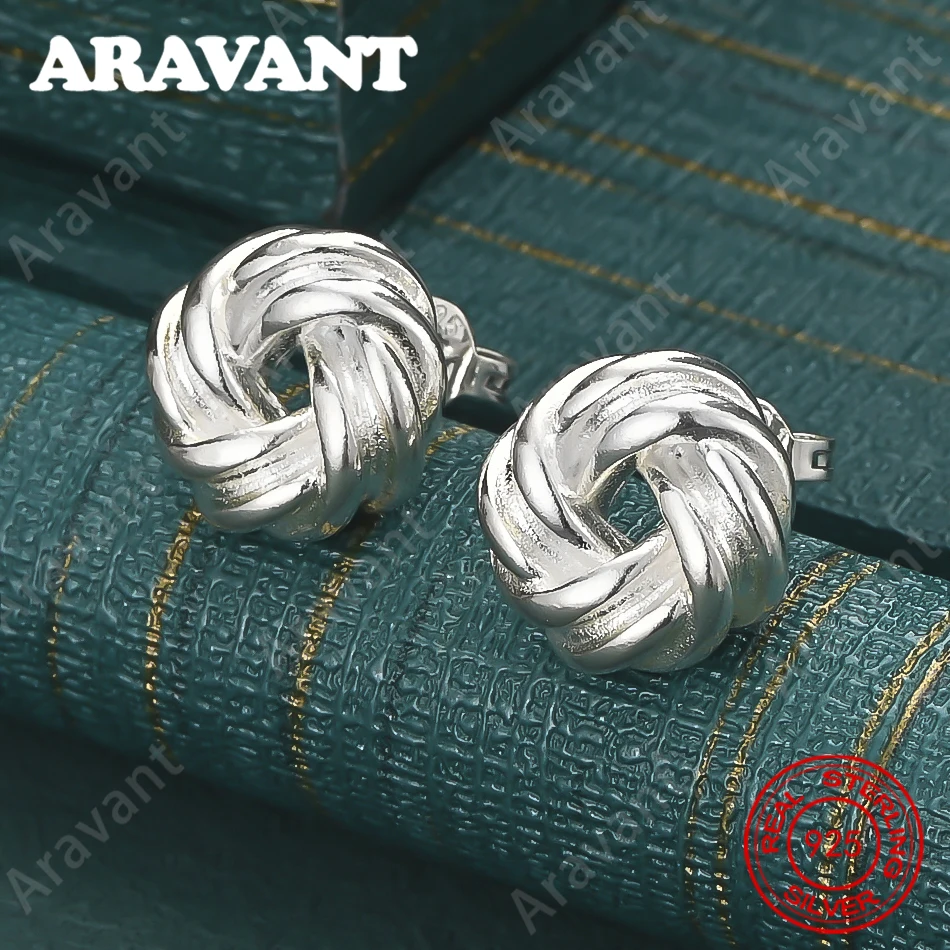 925 Sterling Silver Multi-Ring Circular Wrapped Earrings, Vintage Style, Unique Accessories, Gifts, Jewelry