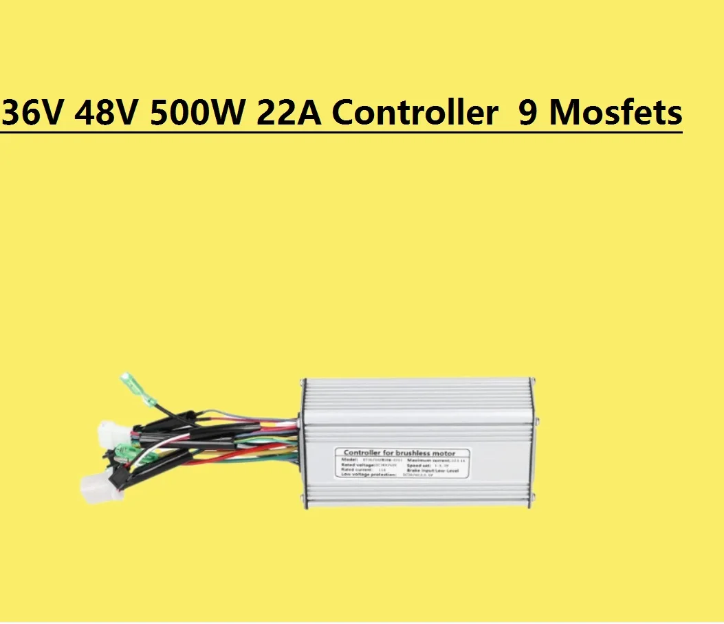 

Ebike 36V/48V 500W Controller KUNTENG(KT) 22A Brushless Motor Controller for Electric Bike Kit Compatible with KT LCD3 LCD4 LCD5