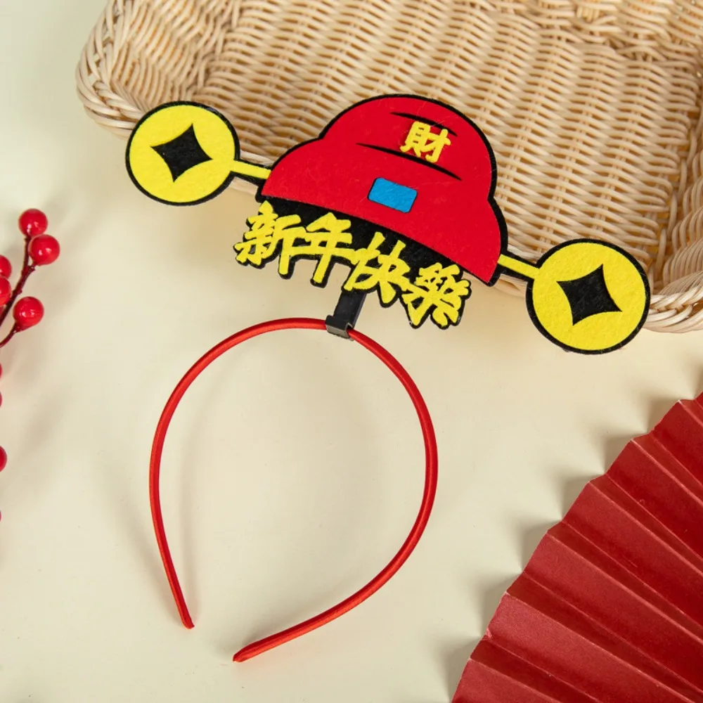 

Красная повязка на голову 2024, повязка на голову с Новым годом, повязка на голову с драконом в китайском стиле, талисман, дракон, новогодний талисман, новогодний головной убор