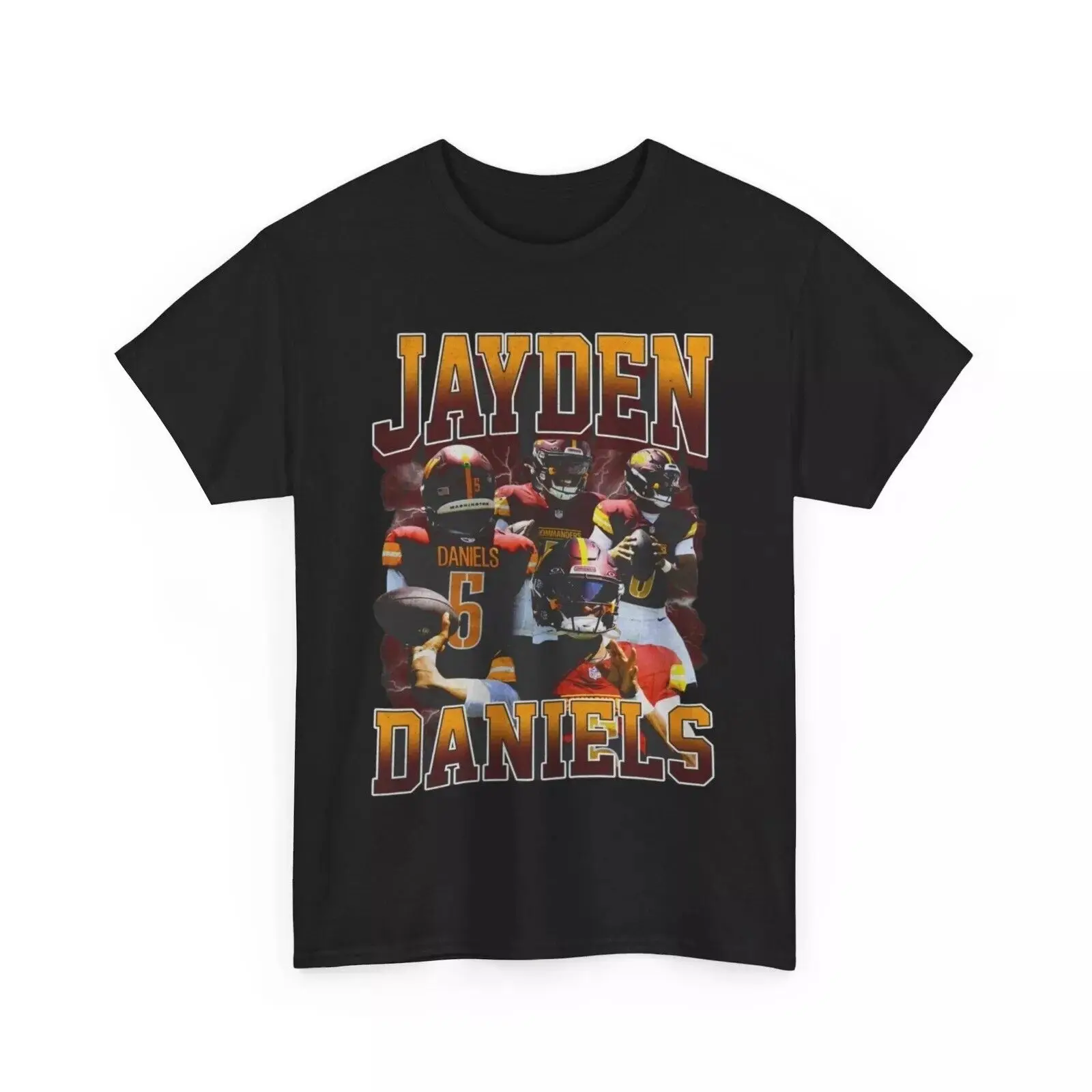 

Jayden Daniels Style Football T Shirt Classic Cotton