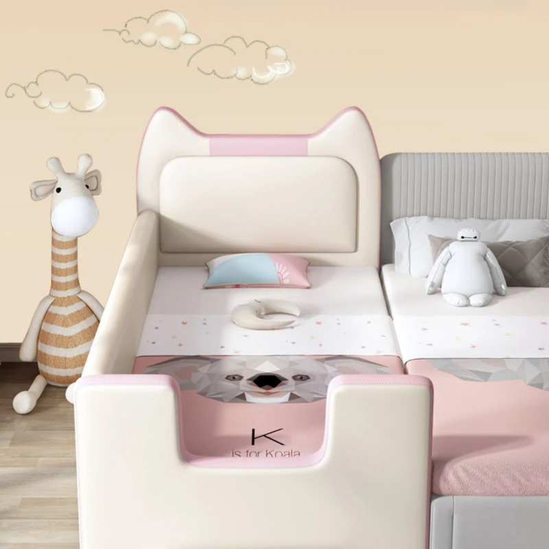 Hübsches modernes Kinderbettgestell, Matratze, weißes Kinderbett, Baby-Prinzessin, Cama Infantil, Schlafzimmermöbel