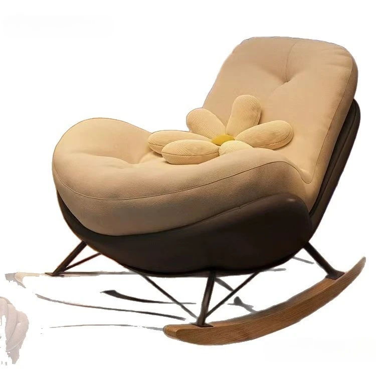 Rocking chair bedroom recliner carefree adult living room single balcony leisure home rocking chair