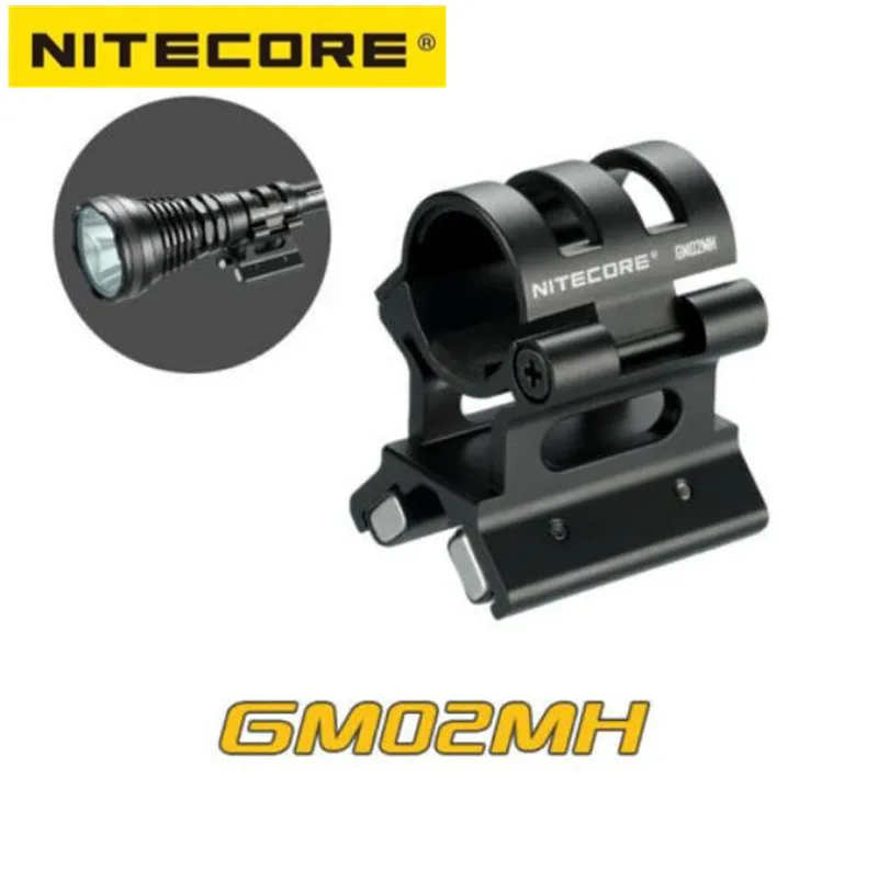 Nitecore GM02MH Flashlight Holder Magnetic Weapon Gun Mount 24~26mm Accessories ALUMINIUM ALLOY fits P12GT MH27 MH12 SRT7GT MH40