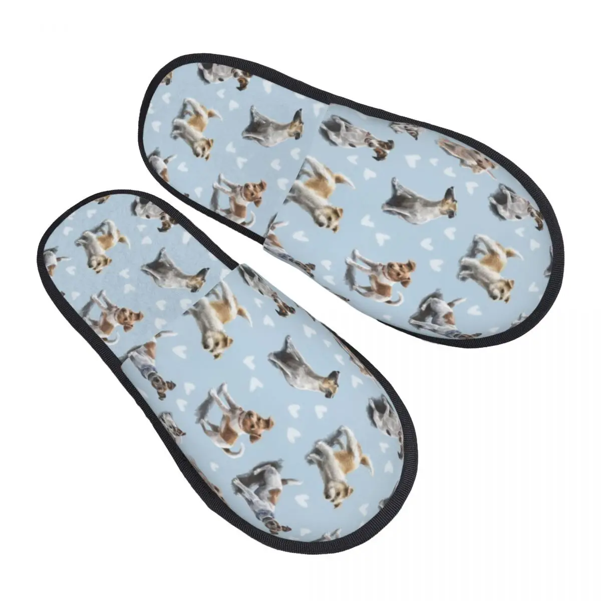 

Custom Jack Russell Terrier Puppy Love Soft Memory Foam House Slippers Women Pet Dog Comfy Warm Anti-skid Sole Slipper