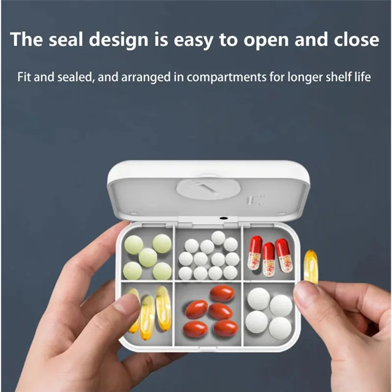 B03B-Pill Organizer Bluetooth منظم الأدوية الذي يتم التحكم فيه الذكي مع جلب تذكير