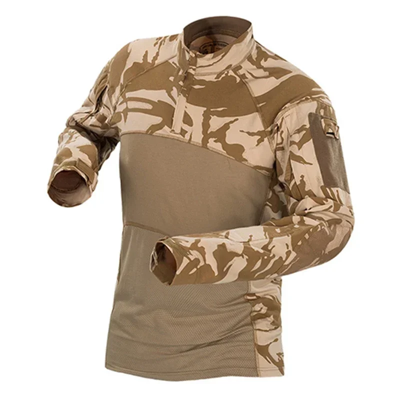 

Hunting Mens Camouflage Tactical T Shirt Long Sleeve Brand Cotton Breathable Combat Frog shirt Men Training Shirts S-3XL