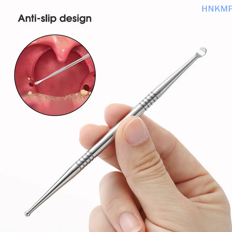 1pcs Tonsil Stone Removal Ear Wax Remover Stainless Steel Remover Mouth Cleaning Care Tools Tonsil Stone Remover Health Care