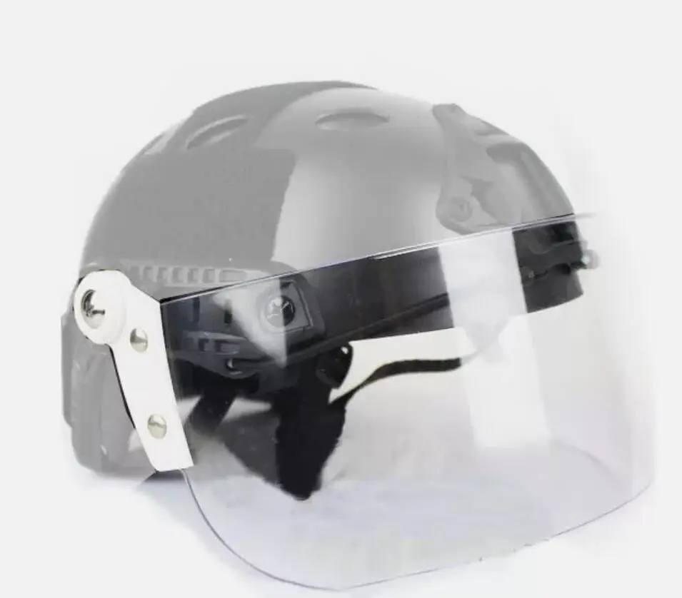 Helmet Visor Flip Up Face Shield Lens, Riot Mask for Tactical Fast Helmet Guide