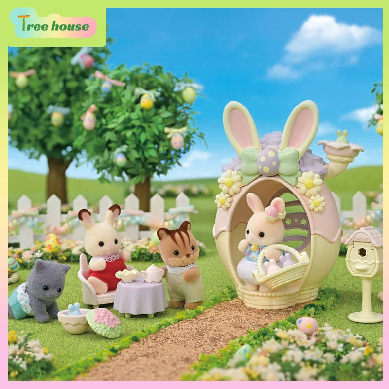 

Japan New Arrival Sylvanian Families Margaret Rabbit Easter Egg House Pretend Play Set CuteToy Perfect EasterGift for Girls Kids