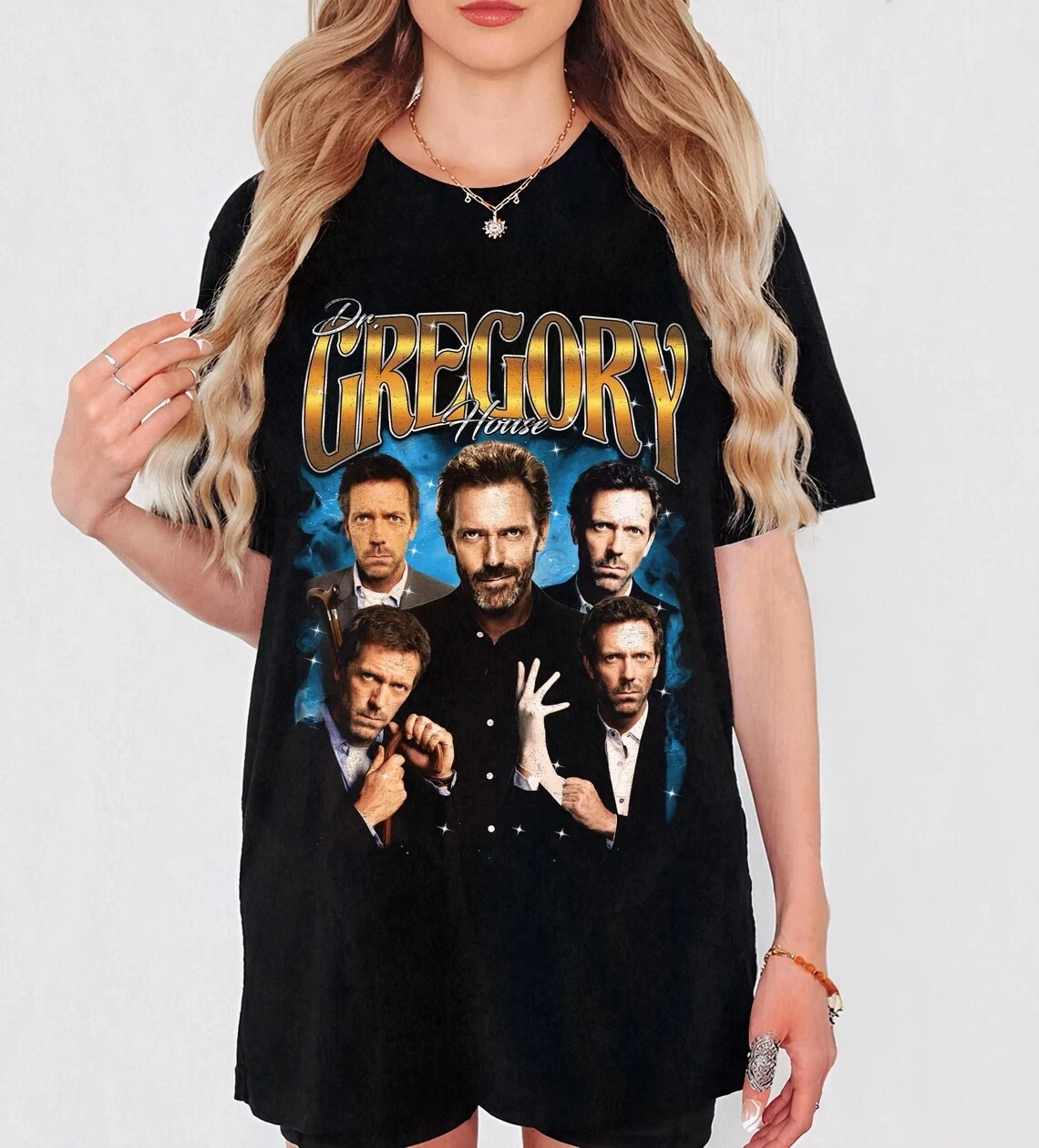 Vintage Dr House T-shirt Rap Funny Movie Tee Gift for Women and Men Oversized Graphic Short Sleeve Women T-shirts for Unisex