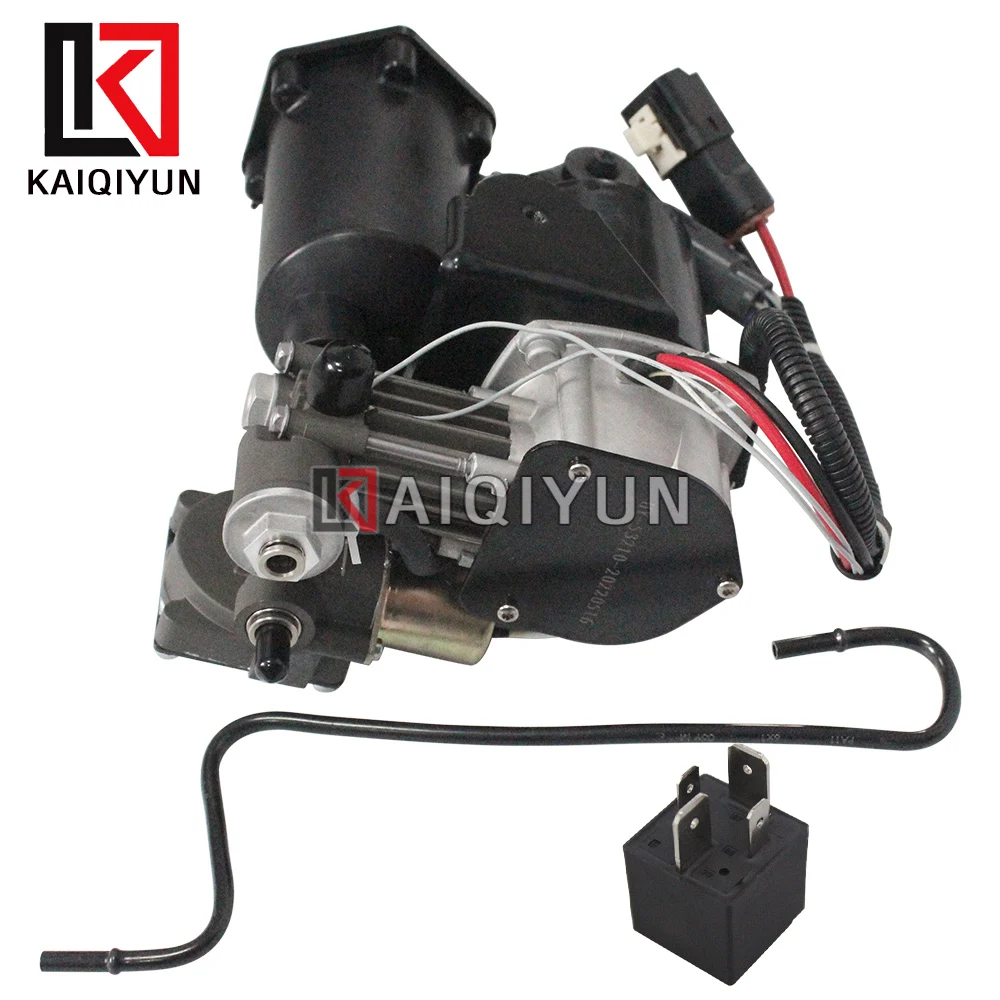 Hatachi Tpye Air Suspension Pump with Relay & Air Pipe For Land Rover Discovery 3&4 Range Rover Sport LR023964 LR045251 LR015303