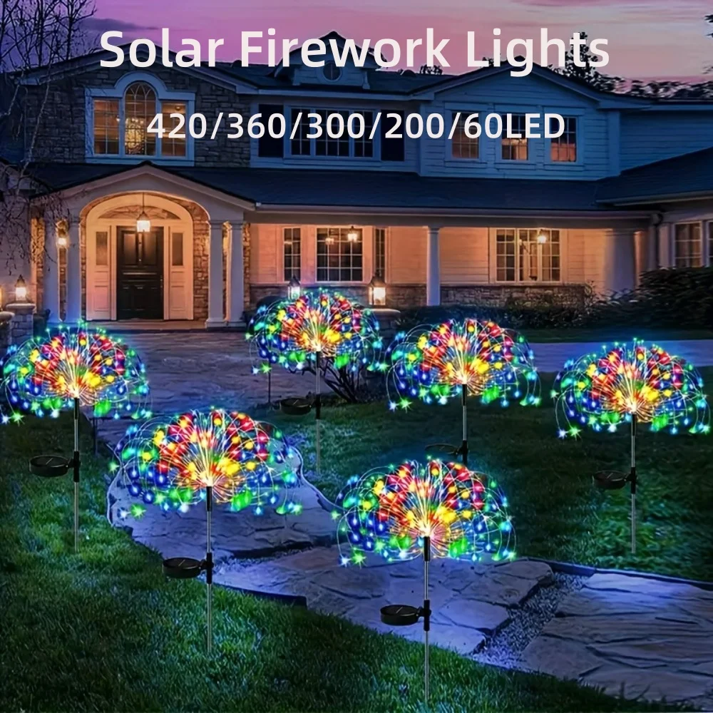 Les Lumières de Jardin Solaires 420/360 LED Une Décoration Éclatante pour Toute Occasion