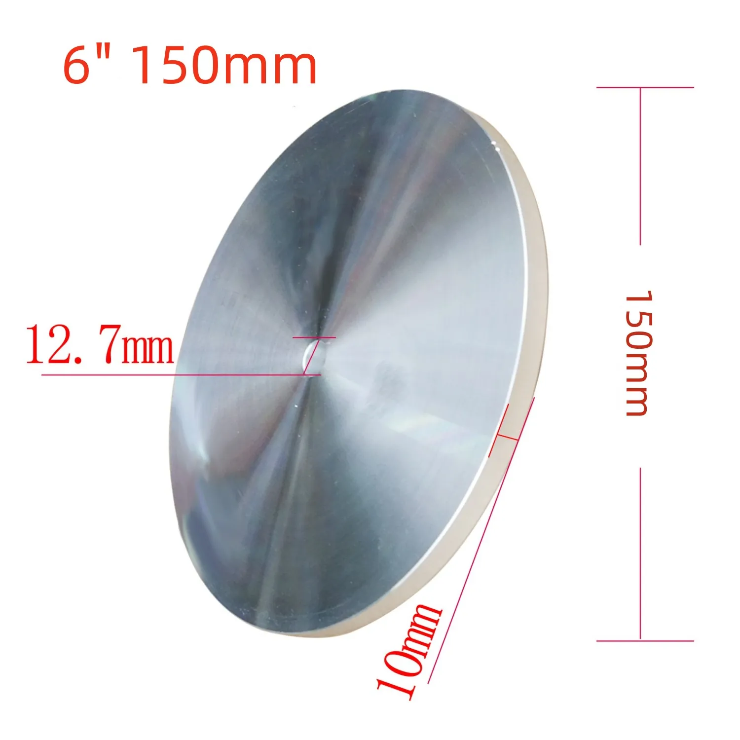 6inch/8inch 12.7mm Aluminum Master Lap Polishing Plate Holder for Diamond Grinding Pad / Sanding Disc Grinding Pads