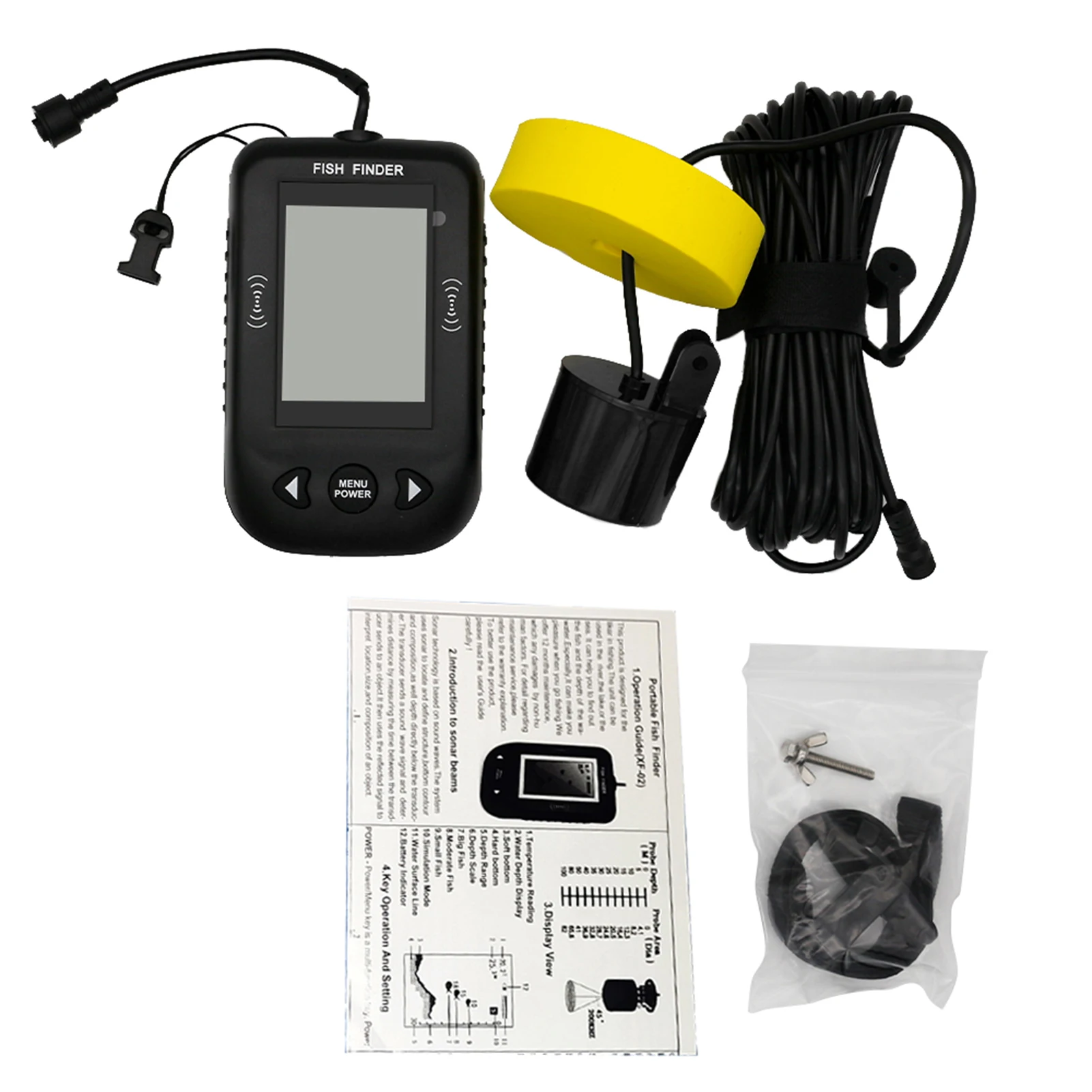 sonar-fish-finder-handheld-fish-detector-transducer-with-lcd-display-portable-boat-kayak-night-fishing-depth-finder-maximum-100m