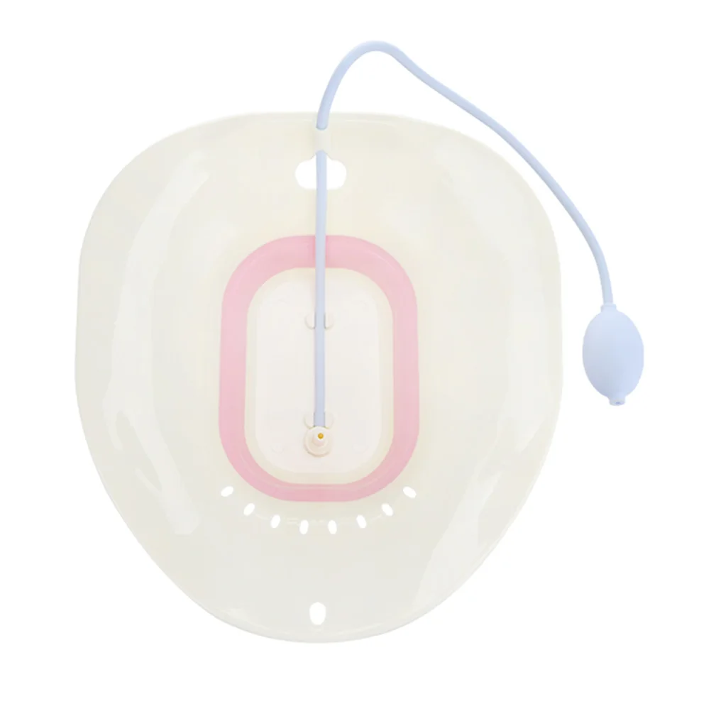 

Folding Sitz Bath Premium Material 8 Holes Pink Color Suitable Size Pregnant Women Elderly Wash Basin