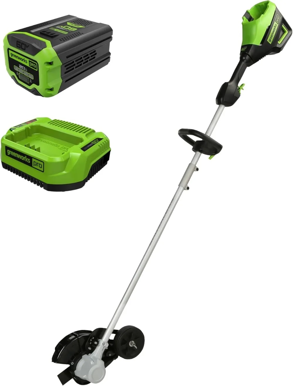 

60V 8" Brushless Cordless Edger, 2.0 Ah Battery and Charger Included Lightweight and Easy To Use