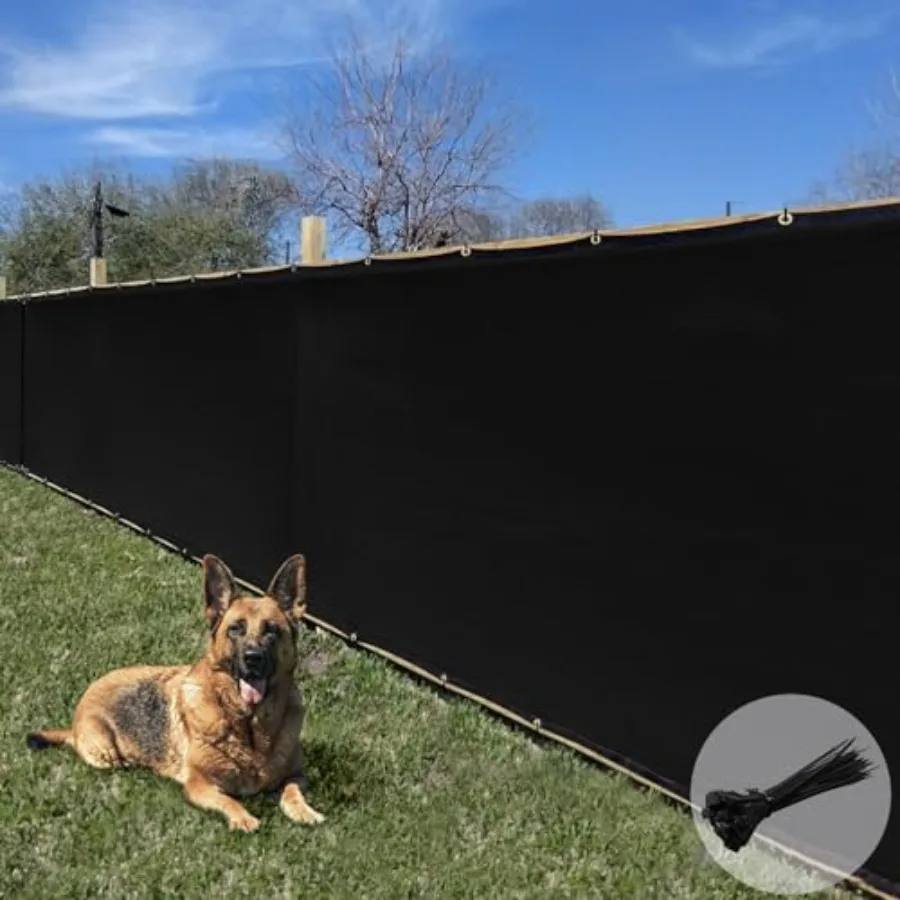

Экран-занавес для забора Sunrise 5' x 50' с люверсами, ветрозащитный, для улицы, с защитой от УФ-излучения, для заднего двора G