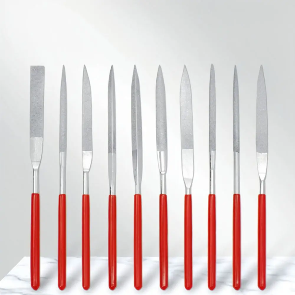 Precision Diamond Files Set Electroplated Needle Rasp For Jewelry Metal Craft Model Making Polishing Filing Hand Tools