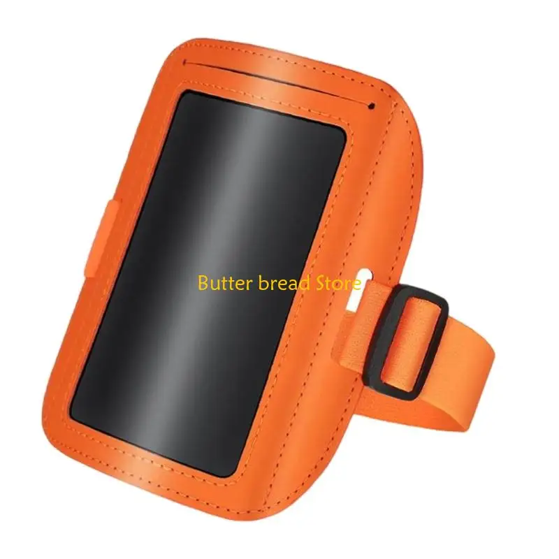 W89C Multipurpose Clear Card Sleeve Adjustable Armband Badge Card Holder For Corporate Employees Students Office Workers