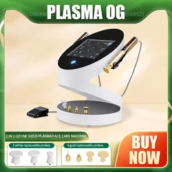 RF 2 w 1 Ozon Gold Plasma Lift Therapy Facial Best Beauty Salon Use Plasma R-F Piegi Odmładzanie skóry Plasma Pen Needle