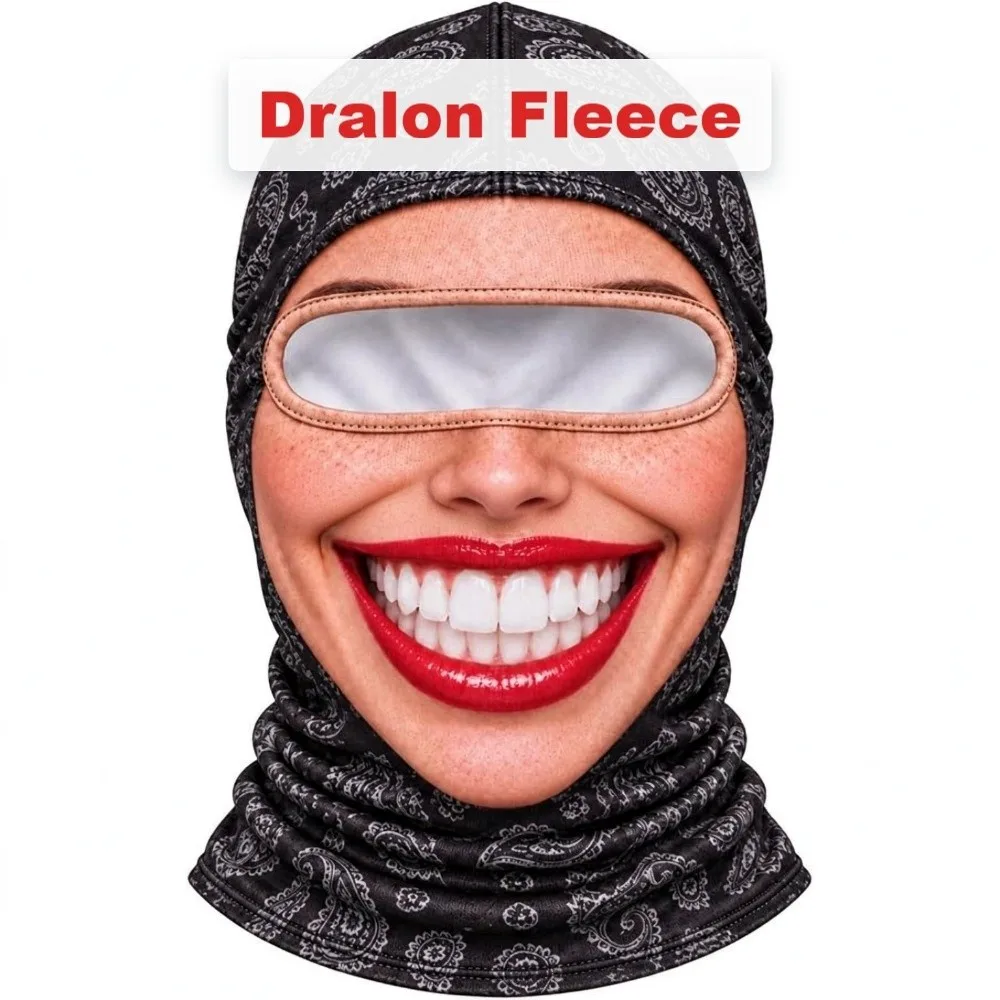 Unisex Size Funny Prank Mask Funny Breathable Motorcycle Riding Mask 3D Print Windproof Motorcycle Ski Face Mask Skiers