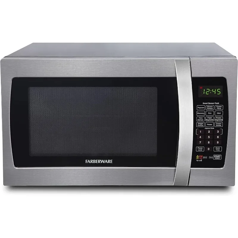 Farberware FMO13AHTBKI Professional 1.3 Cu. Ft. 1100-Watt Microwave Oven with Sensor, Stainless Steel