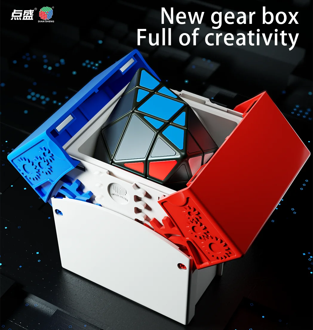 [JudyCube] Diansheng 4-Corner Hexagonal Dipyramid (Tiled) Magic Speed Cube Classical Puzzle SJZ Puzzle Cubo Magico