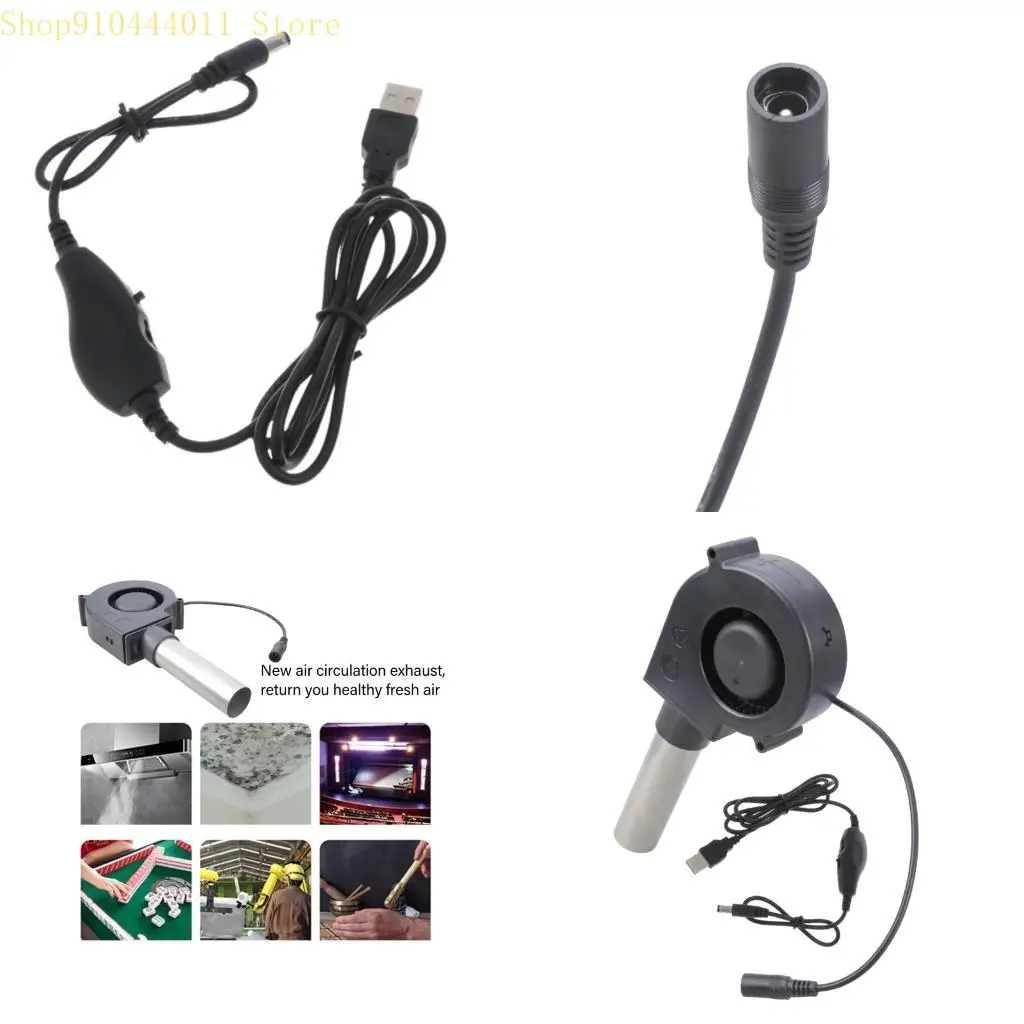 

28GF 97mm Air Blower with USB Variable Speed Controller for Camping Outdoor Accessory