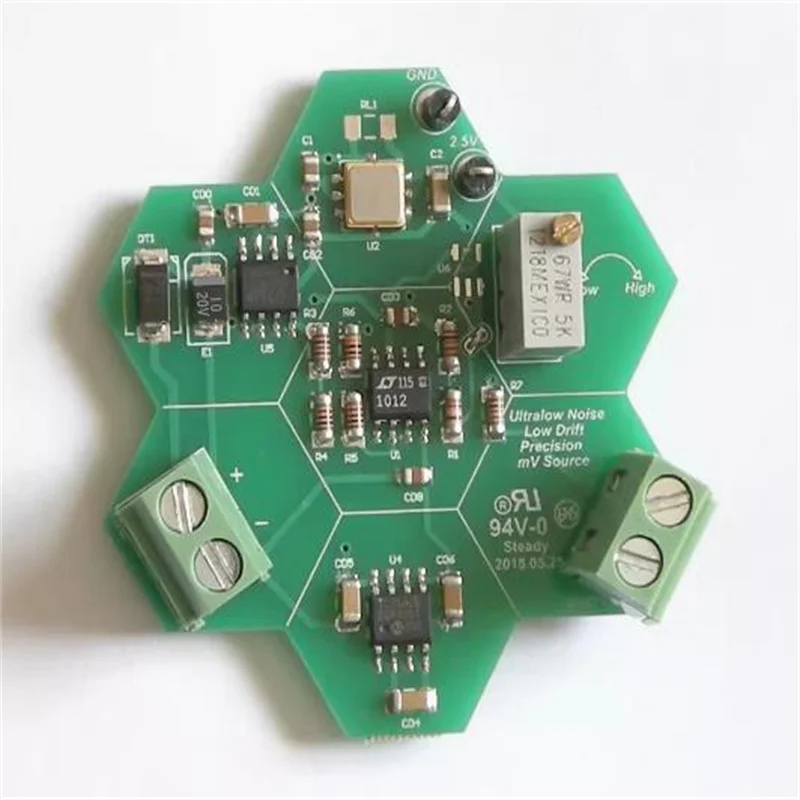 Ultra low noise MV source, with noise of about 600nv circuit board