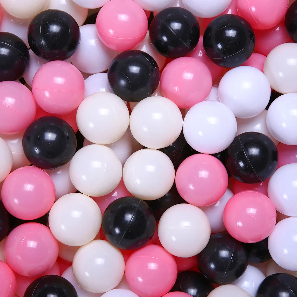 100個入り BPAフリー 無毒 プラスチック製ボールピットボール 丸型 4色展開 子供用ボールピットおもちゃ クリスマスパーティーデコレーション
