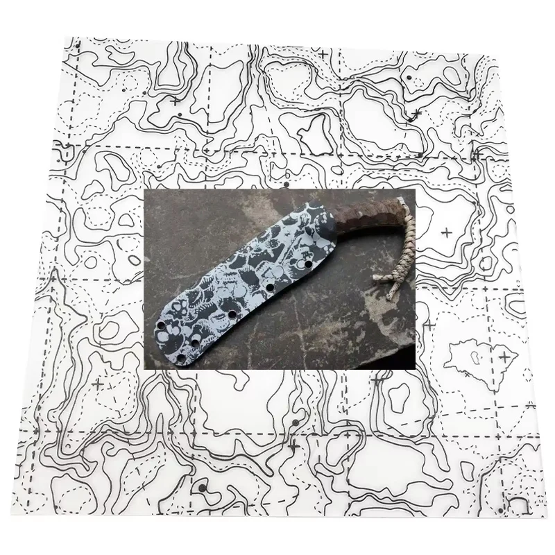 

8 Sizes Transparent Terrain Camouflage KYDEX Thermoplastic Plate Board Thermoform Sheet Material for Holsters Sheath Scabbard