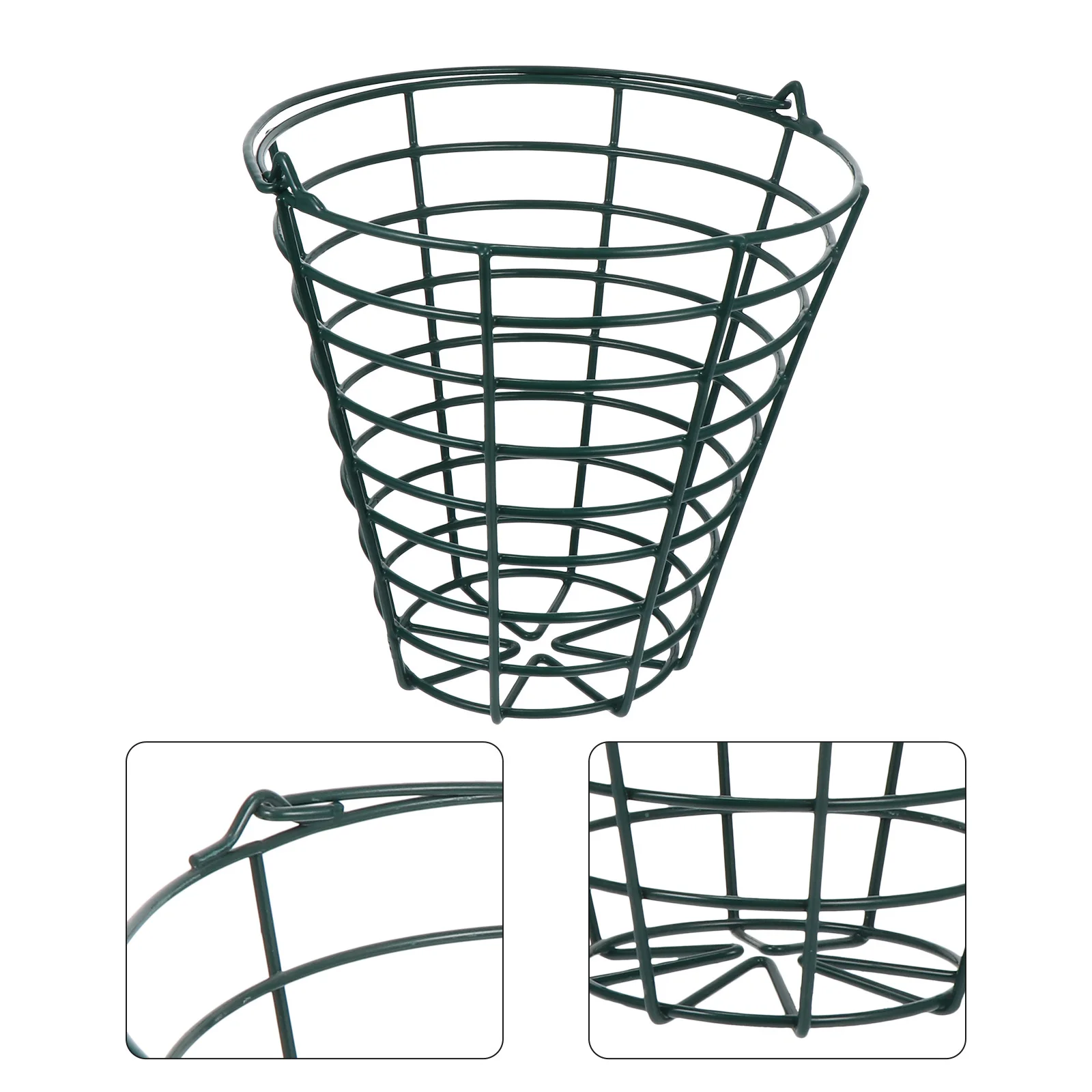 1 قطعة سلة كرة جولف الفولاذ المقاوم للصدأ سعة كبيرة التخزين ل 100 كرة في الهواء الطلق المدى حمل الحاويات تخزين الكرة المعدنية