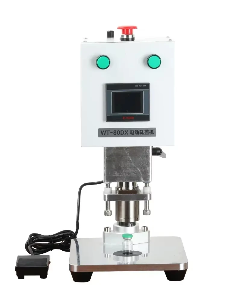 

WT-80DX Tabletop Pressing Semi-Automatic Vial Capping Machine Glass Vial Bottle Crimper