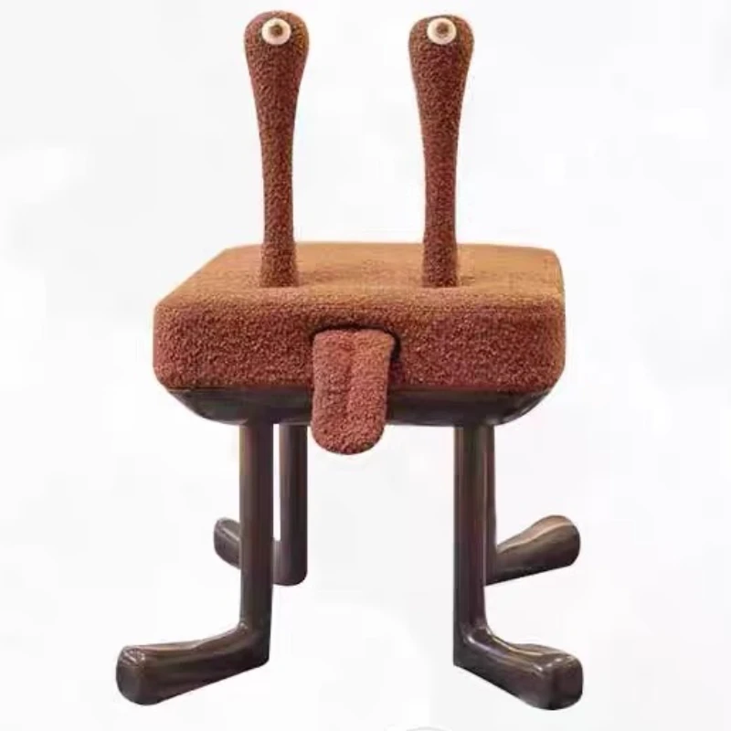 

Nordic Makeup Stool Modern Stools Backrest Chair Luxury Interior Chairs Single Person Chair Aesthetic Living Room Furniture