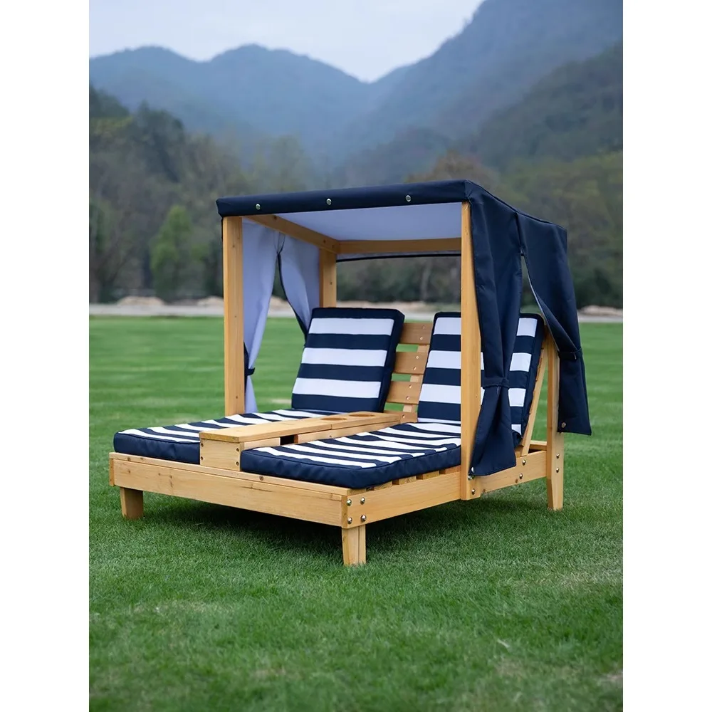 Children's outdoor beach recliner for two people, children's playground backrest sofa furniture, children's pet bed outdoor