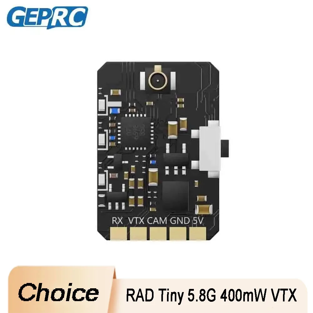 

GEPRC RAD Tiny 5.8G передатчик 400 мВт компактный дизайн для игр гоночных дронов любителей мультикоптеров