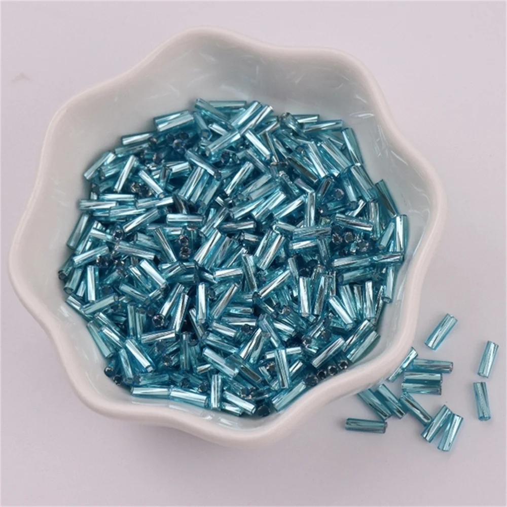 300 Stück 11/0 Röhrenperlen 2x6mm Twist Bugles Glasperlen Helical Seedbeads für DIY Armband Schmuck Kleid Herstellung Bekleidungszubehör – Detail 11