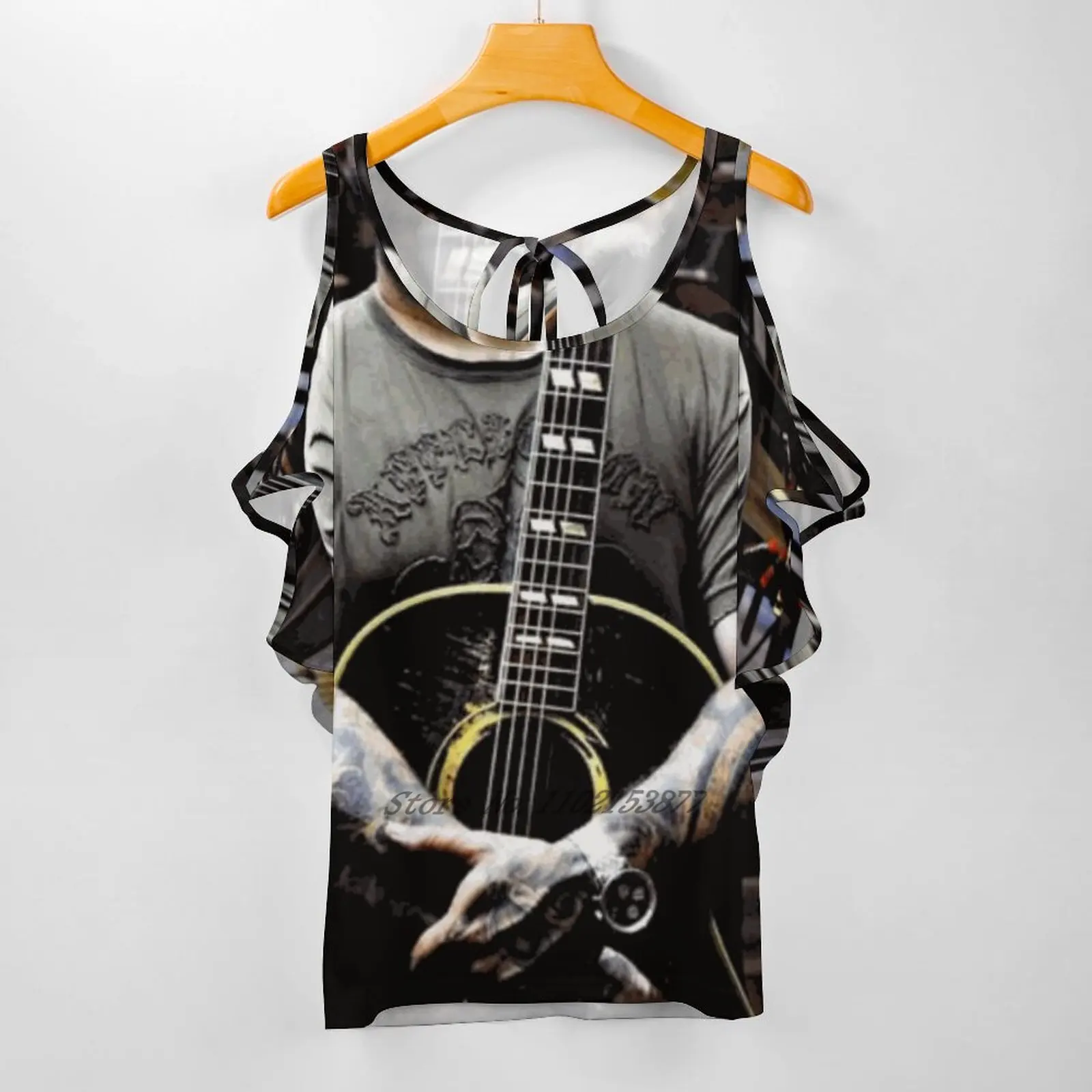 Aaron Lewis Mulheres V Neck Camiseta Casual Sexy Camisetas Oco Out Zipper Pulôver Top Aaron Lewis I Plane A 2a 2a Emenda