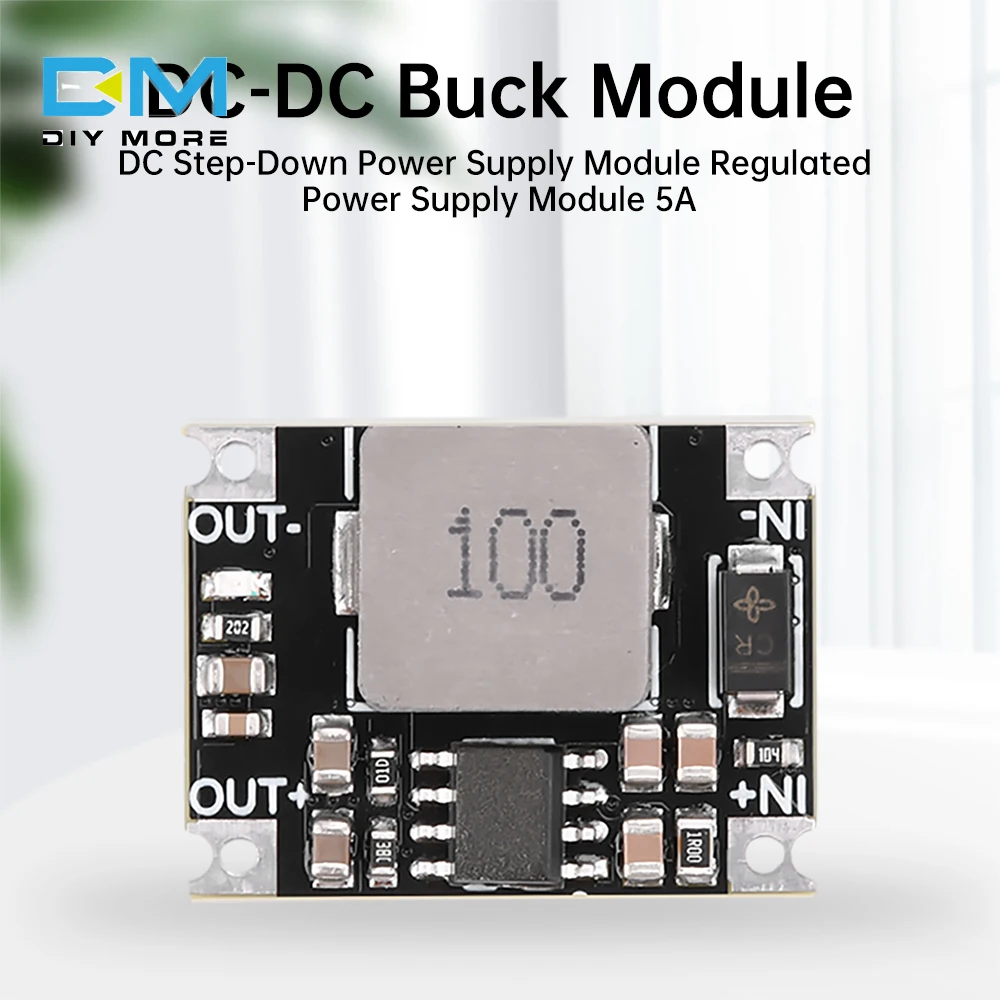 6V-40V to 3.3V 5V 12V DC-DC Buck Module High Power Low Ripple DC Step-down Power Supply Module Converter Board 5A TVS Protection