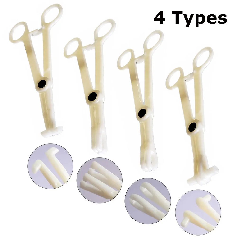 5/1pcs Body Piercing Tattoo Forceps Clamp Sterile Piercing Clamps 4 Types Slotted Round Triangle Open Plier Piercing Tools