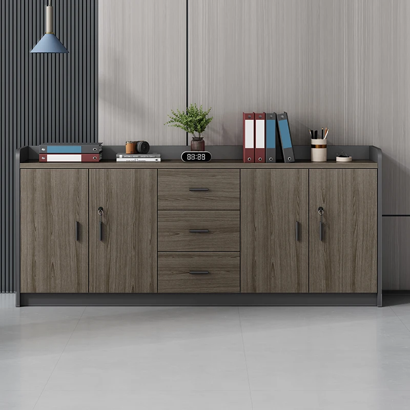 Contemporary Modern Wooden File Cabinets Office School Practical Workshop Furniture Organizing Storing Documents Archives