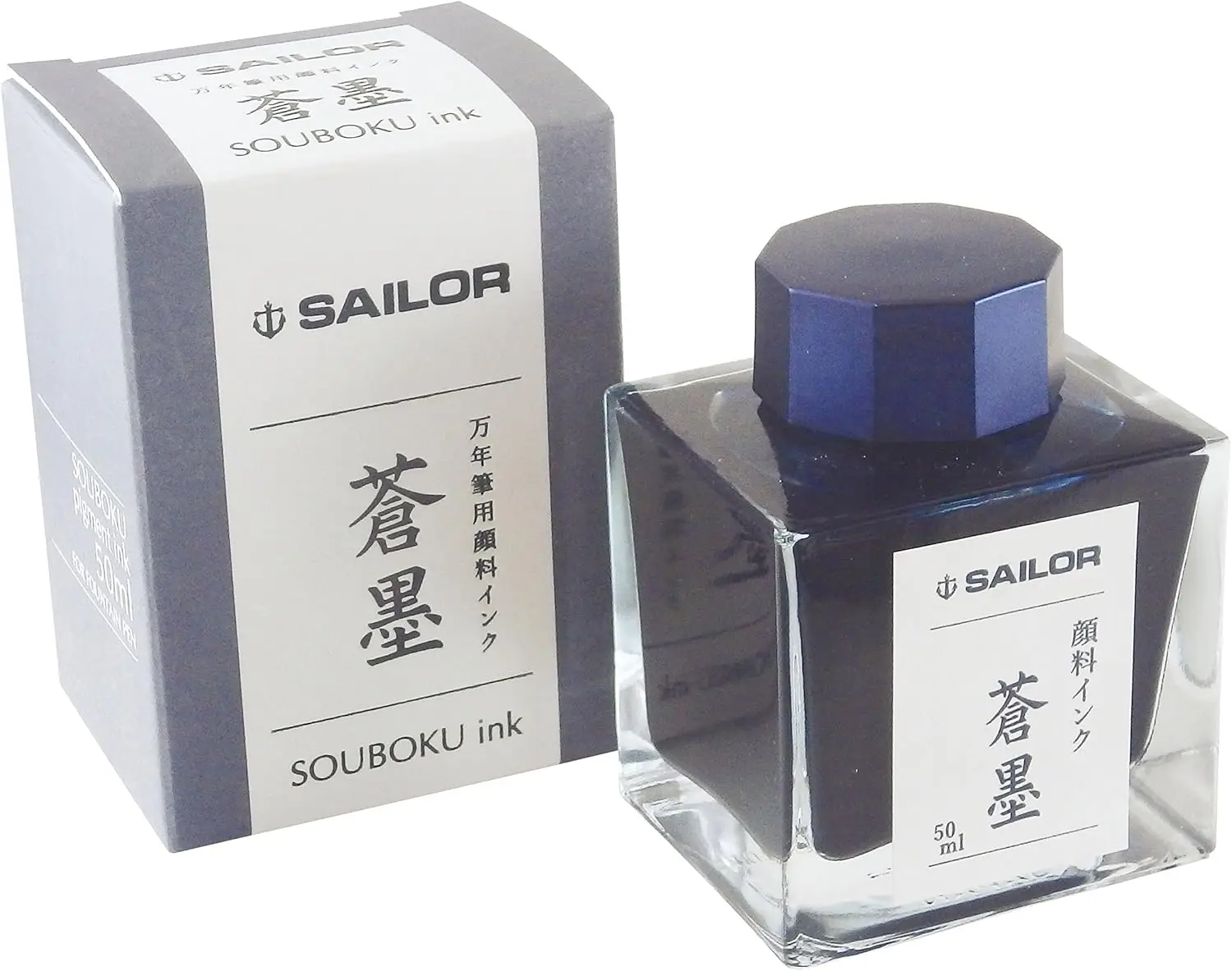 

Чернила пигментированные Sailor Souboku, флакон 50 мл, для водостойкой письменной работы и художественных работ, долговечное качество