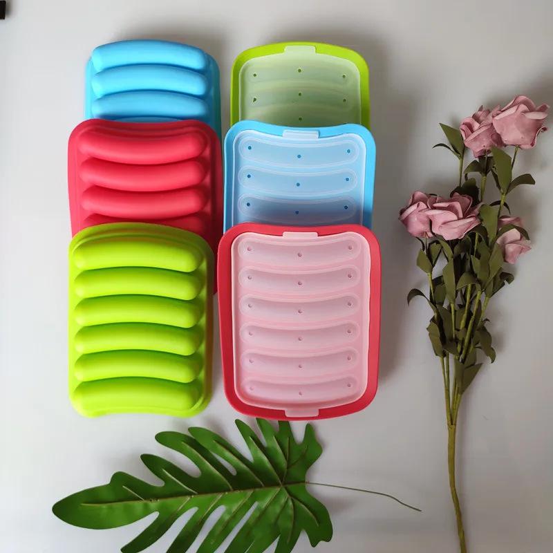 

Silicone Hot Dog Mould Diy Homemade Sausage Molds Hot Dog Sausage Stuffer Baking Tools For Meat For a Sausage Machine XB 004