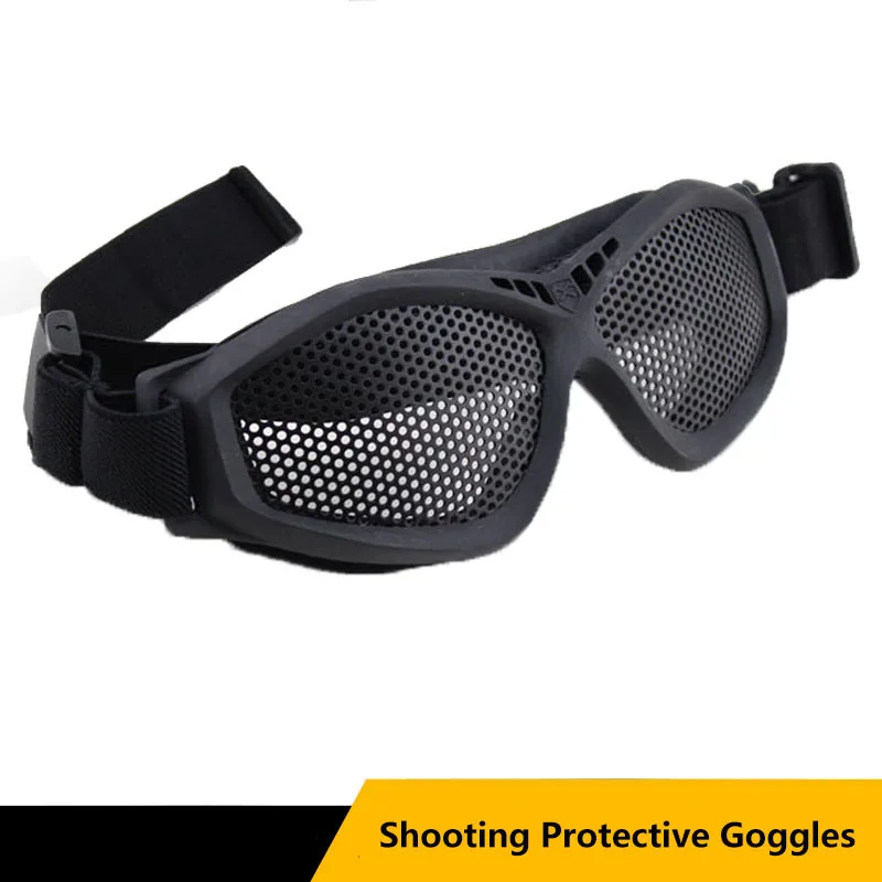 Unisex Impact-resistant Round Hole Mesh Field Goggles, Tactical Protective Glasses, Outdoor CS