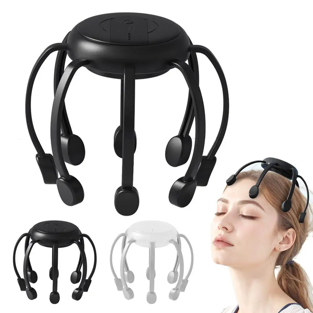 Electric Scalp Massager  8 Detachable Claws with 5 Vibration Modes for Blood Circulation And Stress Relief Portable Design