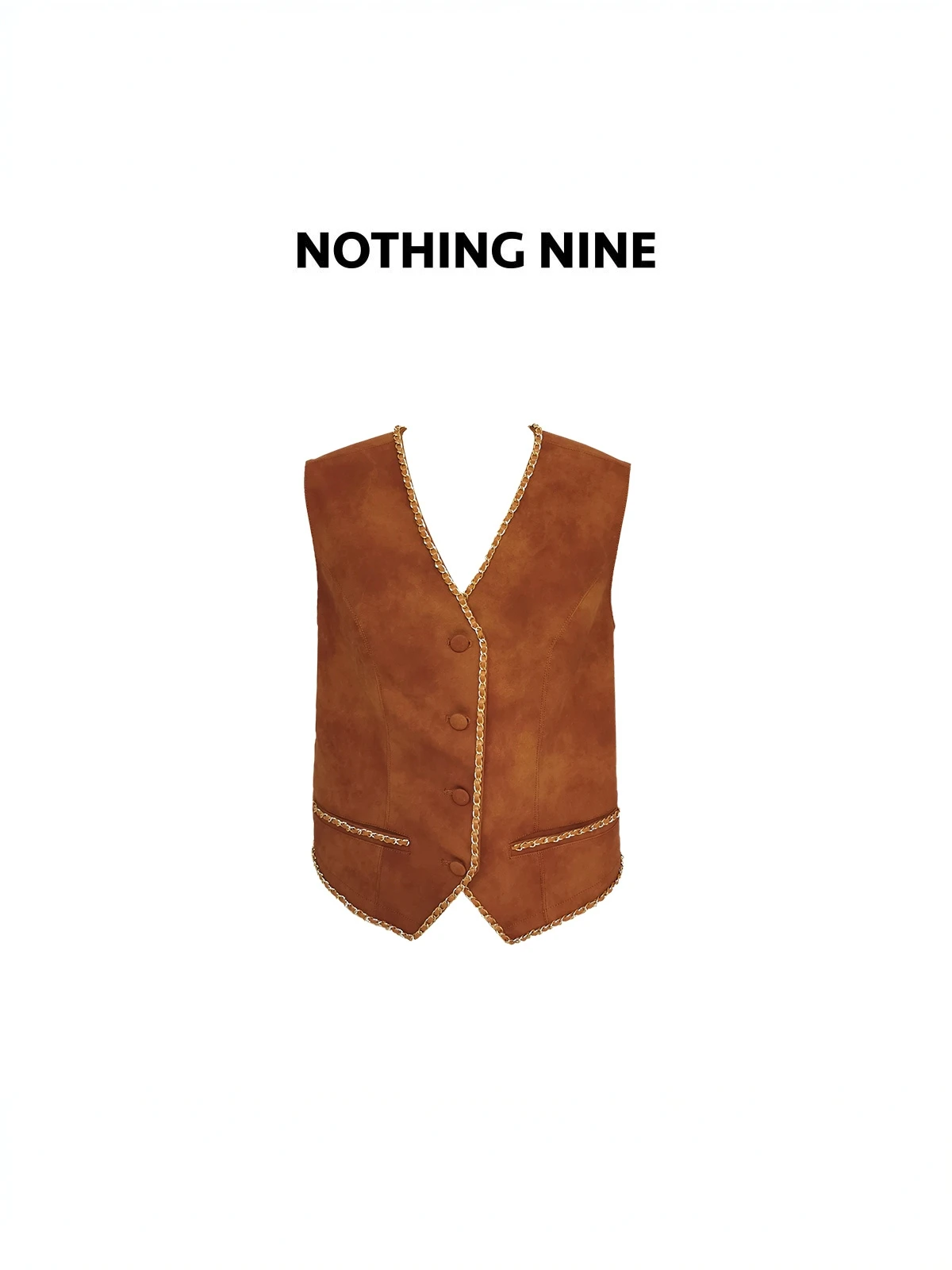 

Nothing Nine Pure Color Vest Field Call Women's Jaet Summer 2024 Season Other Material 00% Ladies Vest Faion Item