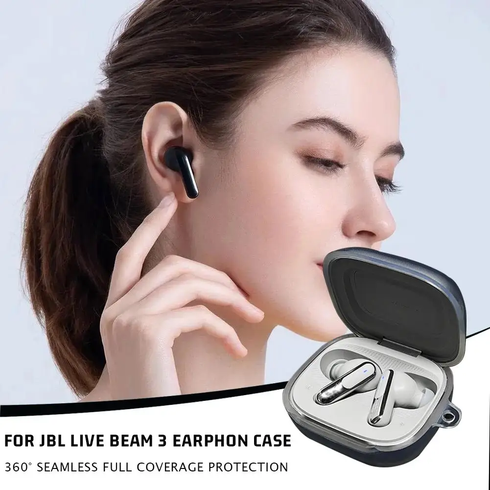 For LIVE BUDS 3/Live Beam 3 Earphone Protective Case TPU Transparent Silicone Soft Rubber Protective Case Accessories